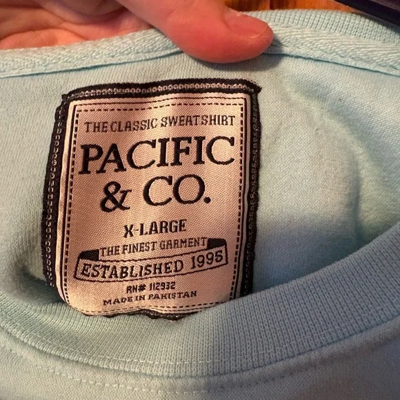 Light Aqua Michigan Lake Girl Sweatshirt - Picture 3 of 4